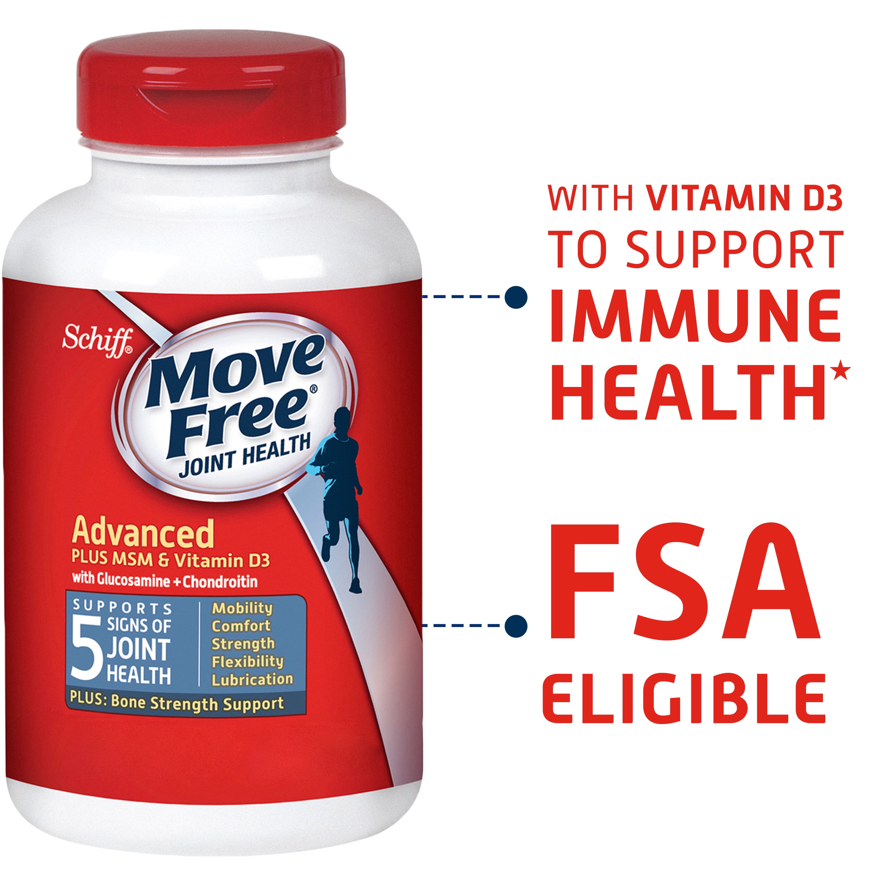 Move Free Advanced Joint Health Supplement, 80 Tablets