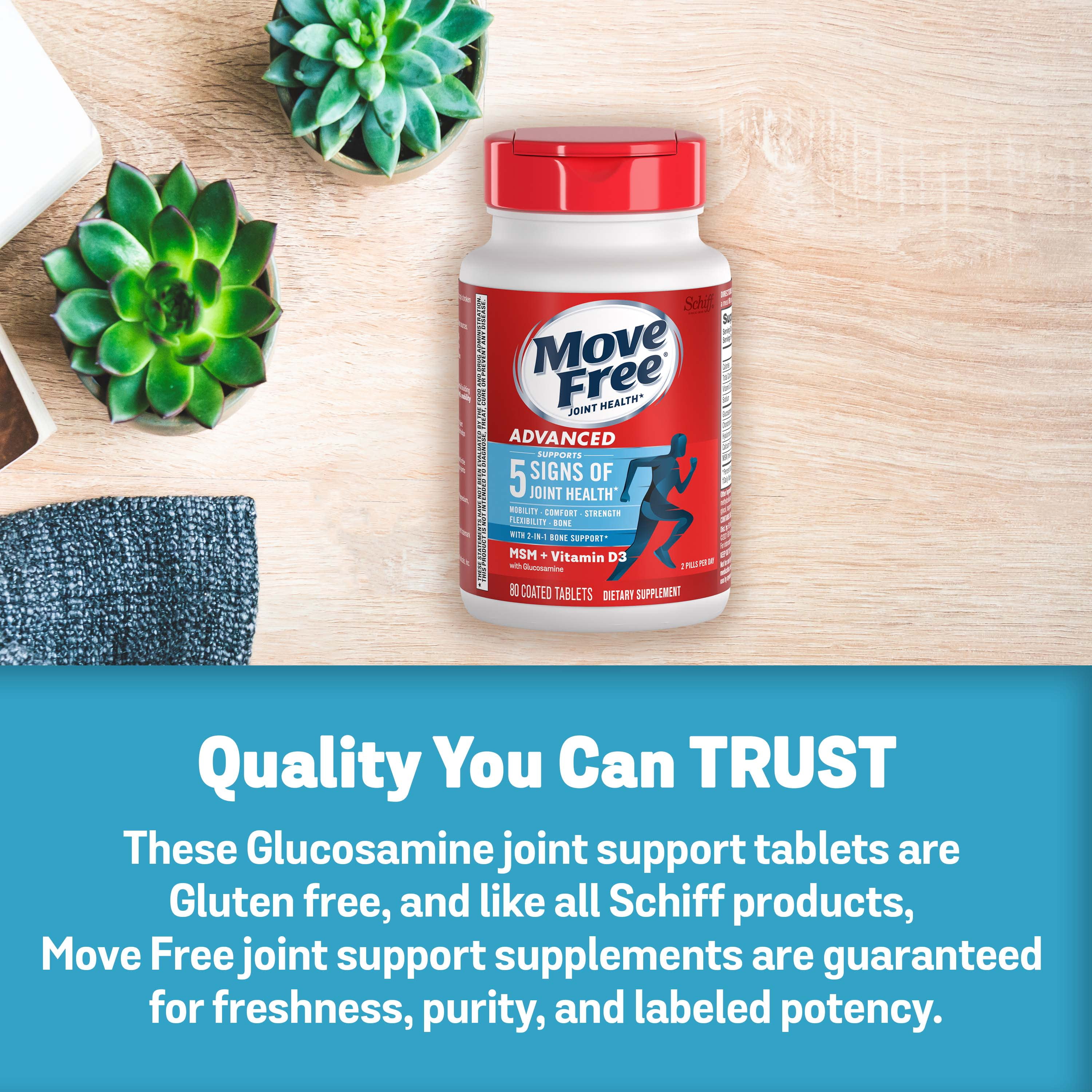 Move Free Advanced Joint Health Supplement, 80 Tablets