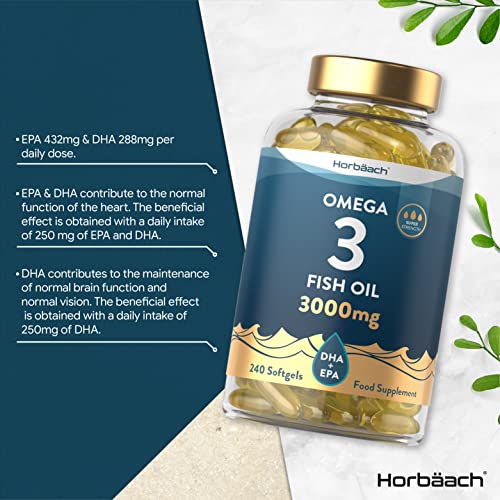Omega 3 Fish Oil 3000mg - 240 Capsules