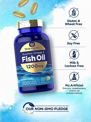 Carlyle Burpless Fish Oil 1200 mg, 300 Softgels