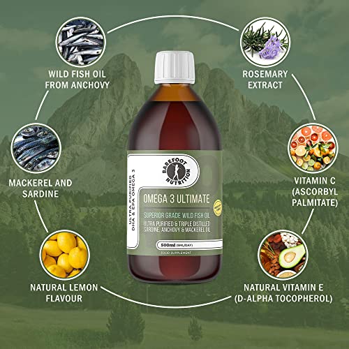 Barefoot Nutrition Omega 3 Wild Fish Oil 500ml
