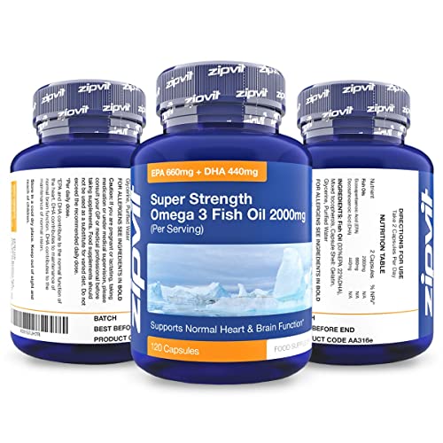 Zipvit Omega 3 Fish Oil 2000mg – 120 Capsules
