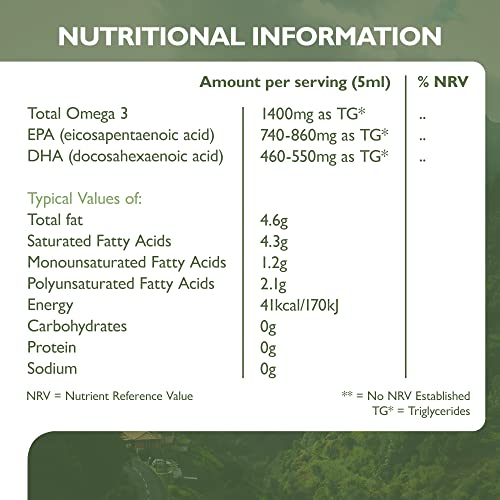 Barefoot Nutrition Omega 3 Wild Fish Oil 500ml