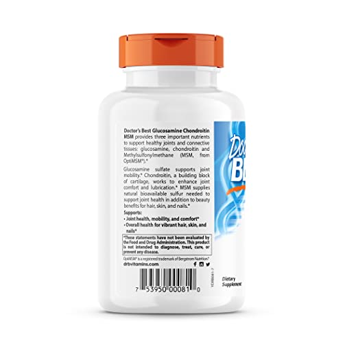 Doctor's Best Glucosamine Chondroitin with MSM Capsules