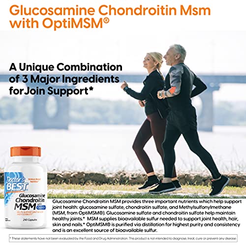 Doctor's Best Glucosamine Chondroitin with MSM Capsules