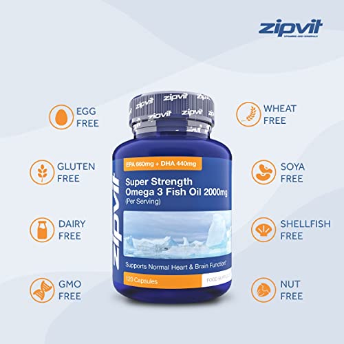 Zipvit Omega 3 Fish Oil 2000mg – 120 Capsules