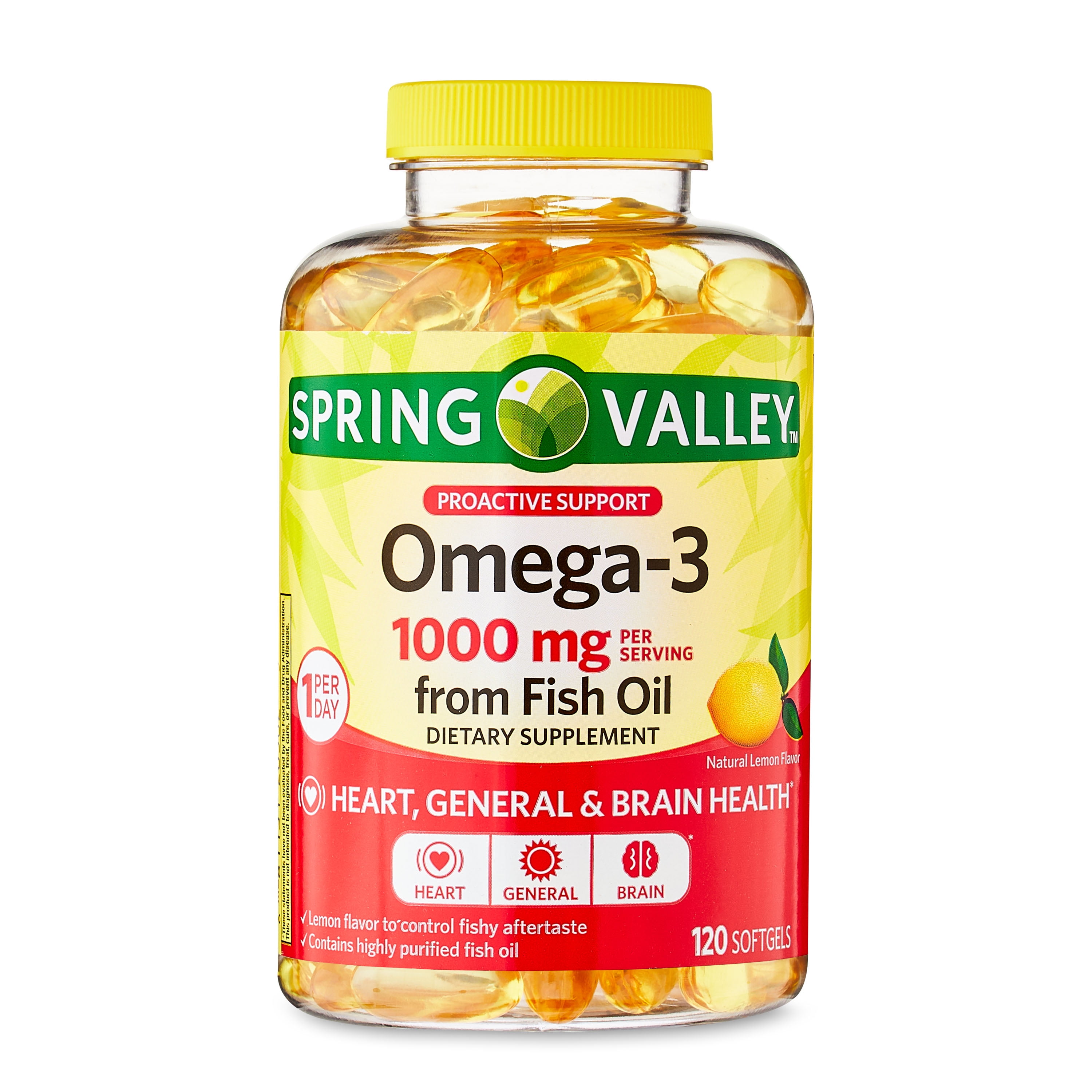 Spring Valley Omega-3 Fish Oil Softgels 1000 mg