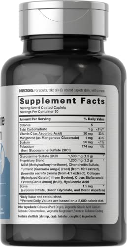 Glucosamine Chondroitin with MSM & Turmeric Caplets
