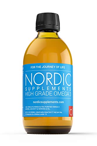 Nordic Supplements Omega 3 Fish Oil, Lemon Flavor