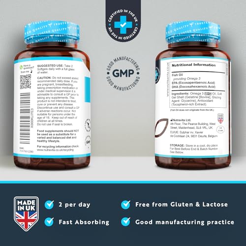High-Potency Omega 3 Fish Oil Capsules 240ct