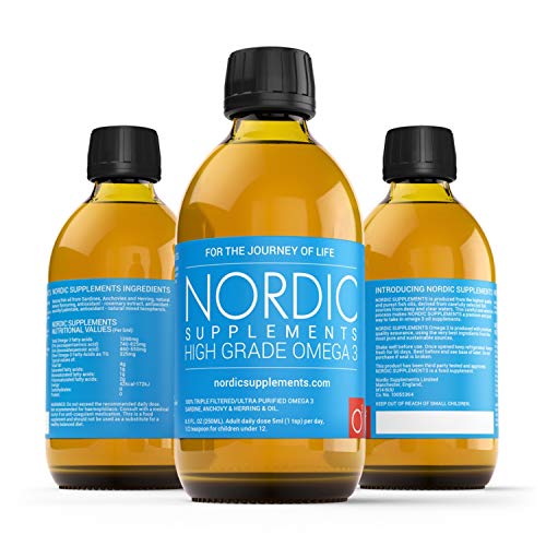 Nordic Supplements Omega 3 Fish Oil, Lemon Flavor