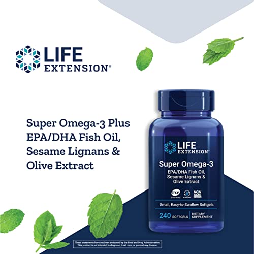 Life Extension Super Omega-3 Fish Oil Softgels
