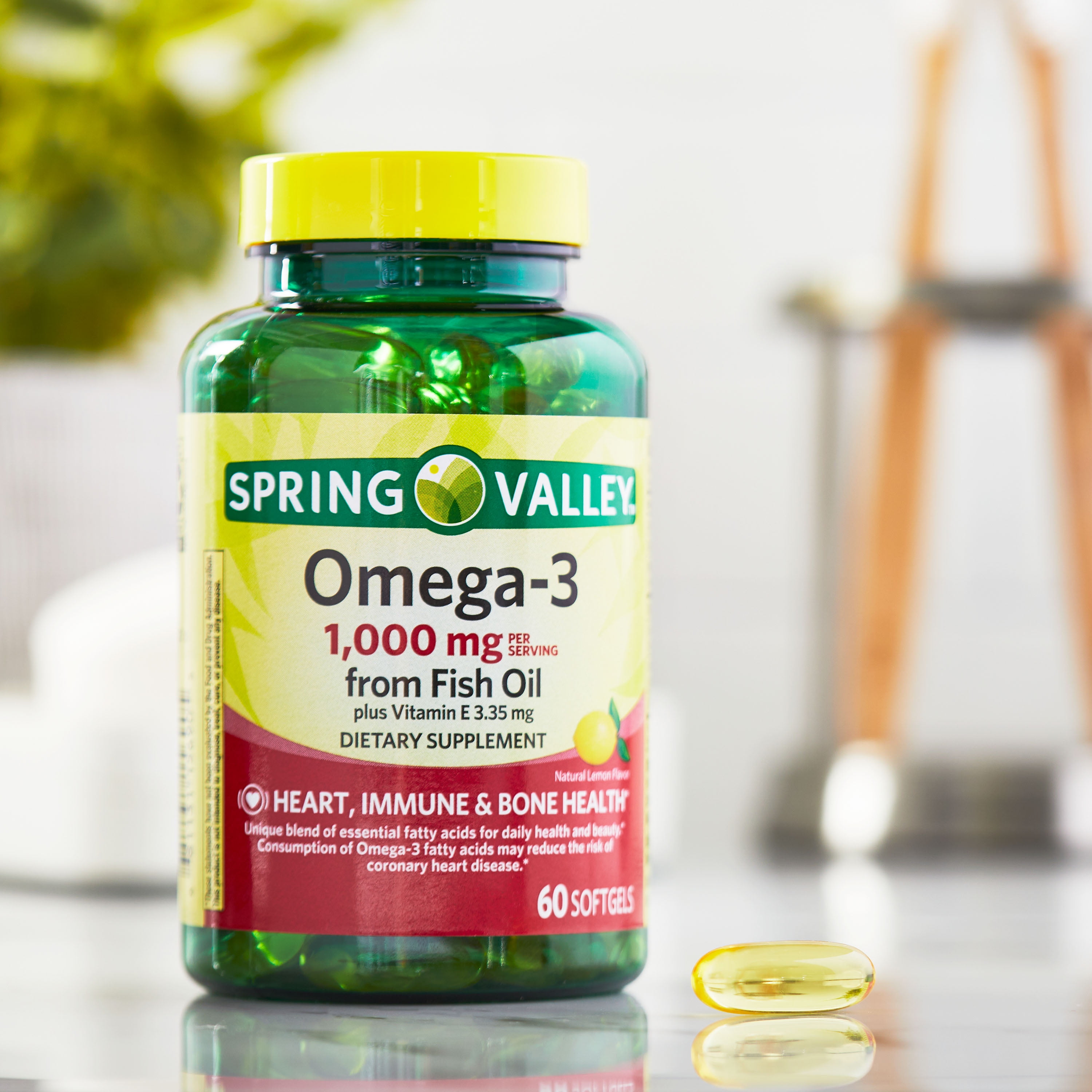 Spring Valley Fish Oil Softgels 1000 mg, 60 Count