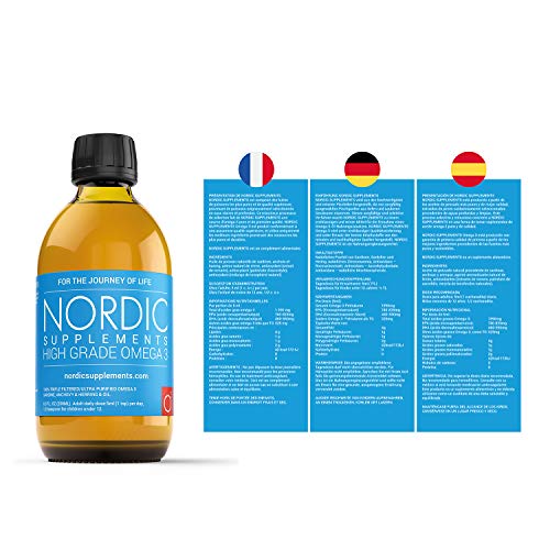Nordic Supplements Omega 3 Fish Oil, Lemon Flavor