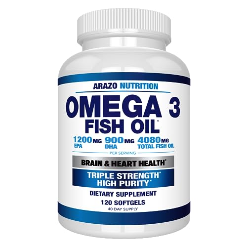 Triple Strength Omega 3 Fish Oil - 120 Softgels