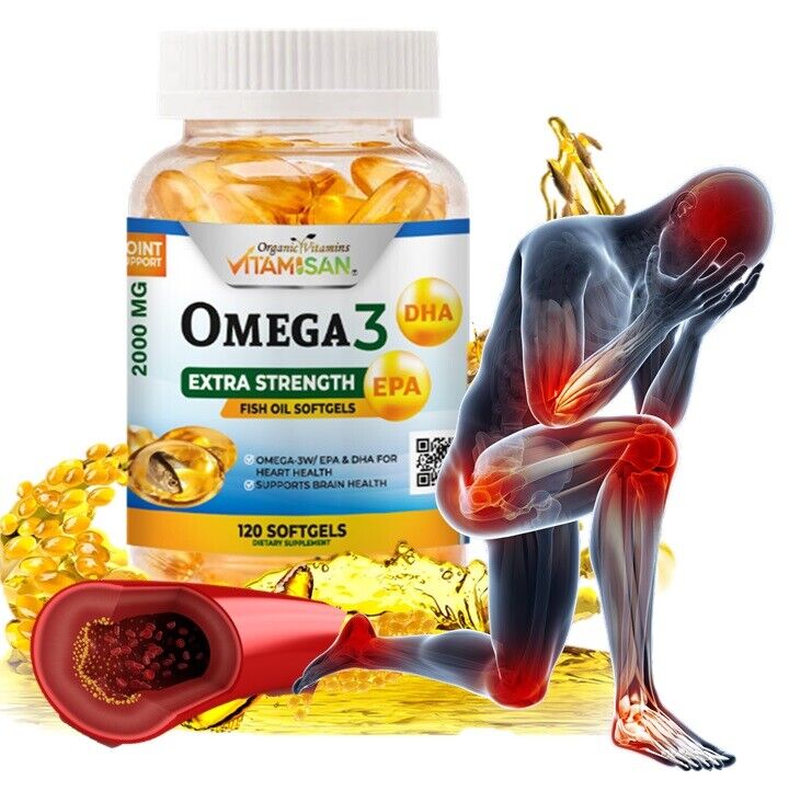 Triple Strength Omega 3 Fish Oil Softgels