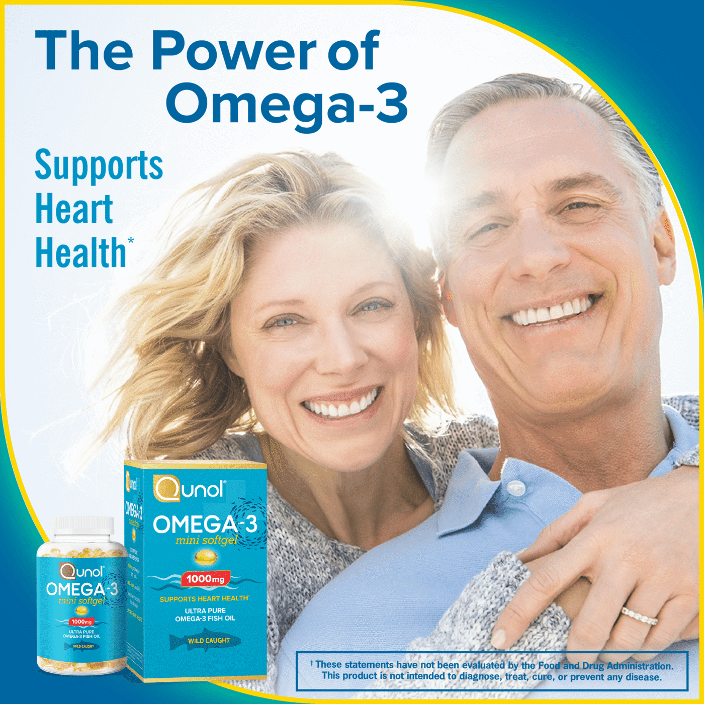 Qunol Mini Omega-3 Fish Oil for Heart Health