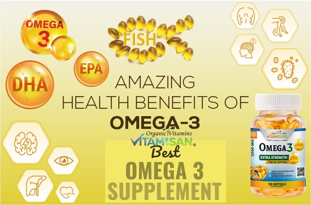 Triple Strength Omega 3 Fish Oil Softgels