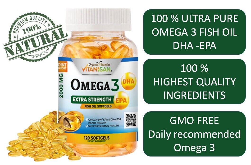 Triple Strength Omega 3 Fish Oil Softgels