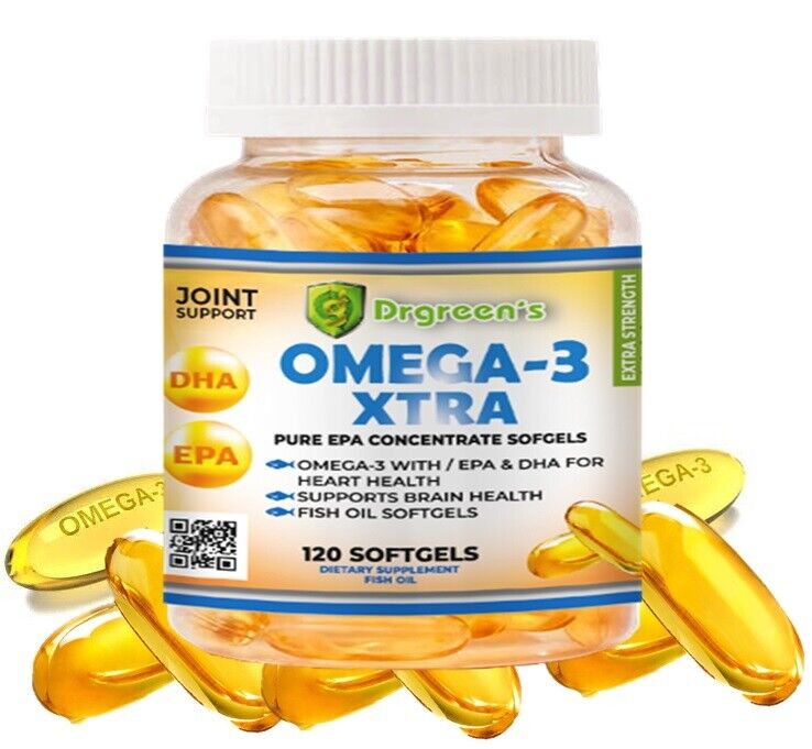 Triple Strength Omega 3 Fish Oil Capsules 2600mg