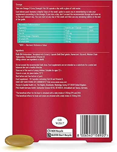 Seven Seas Extra Strength Omega-3 Fish Oil Tablets
