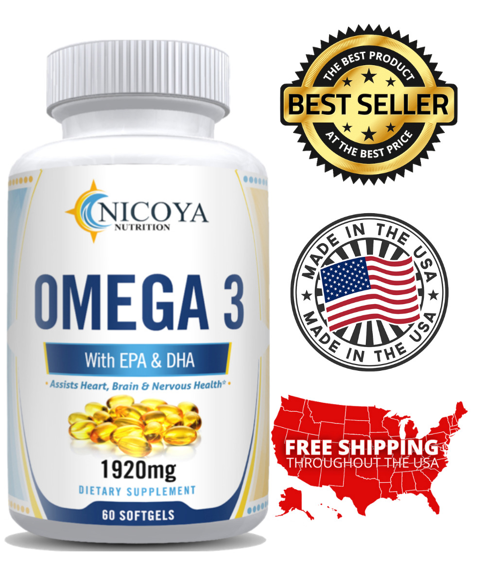 Triple Strength Omega 3 Fish Oil Capsules