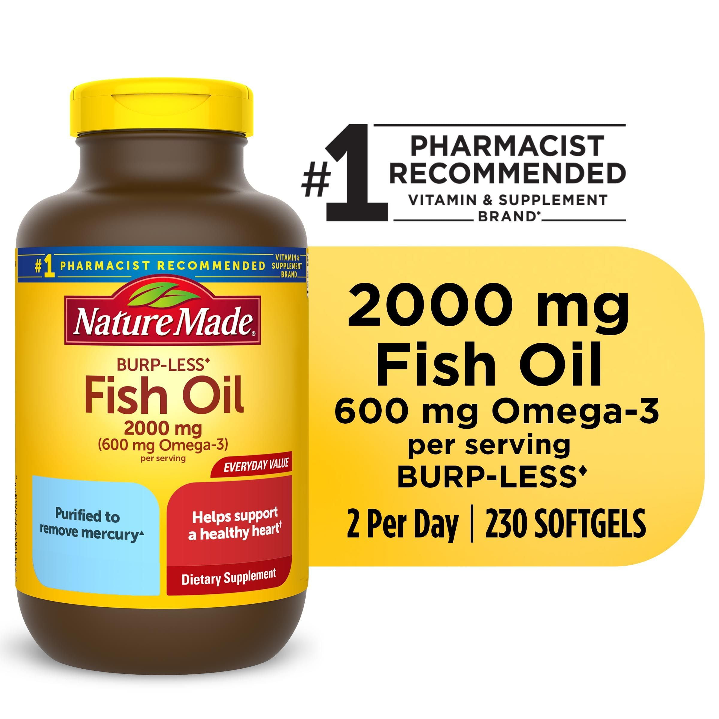 Nature Made Omega-3 Fish Oil Softgels 230 Count