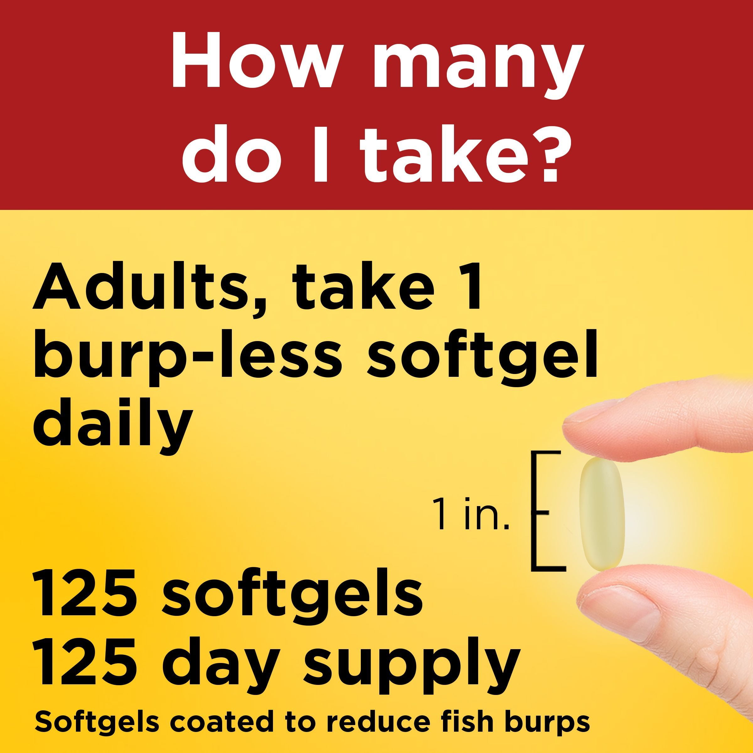 Nature Made Omega 3 Fish Oil Softgels 1200 mg