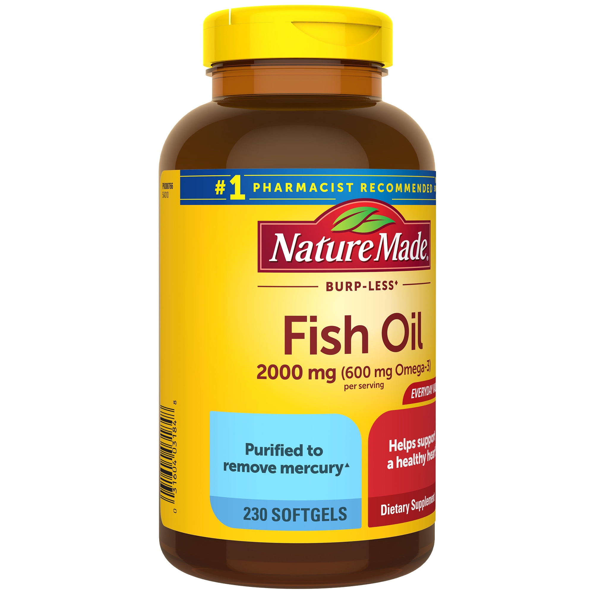 Nature Made Omega-3 Fish Oil Softgels 230 Count