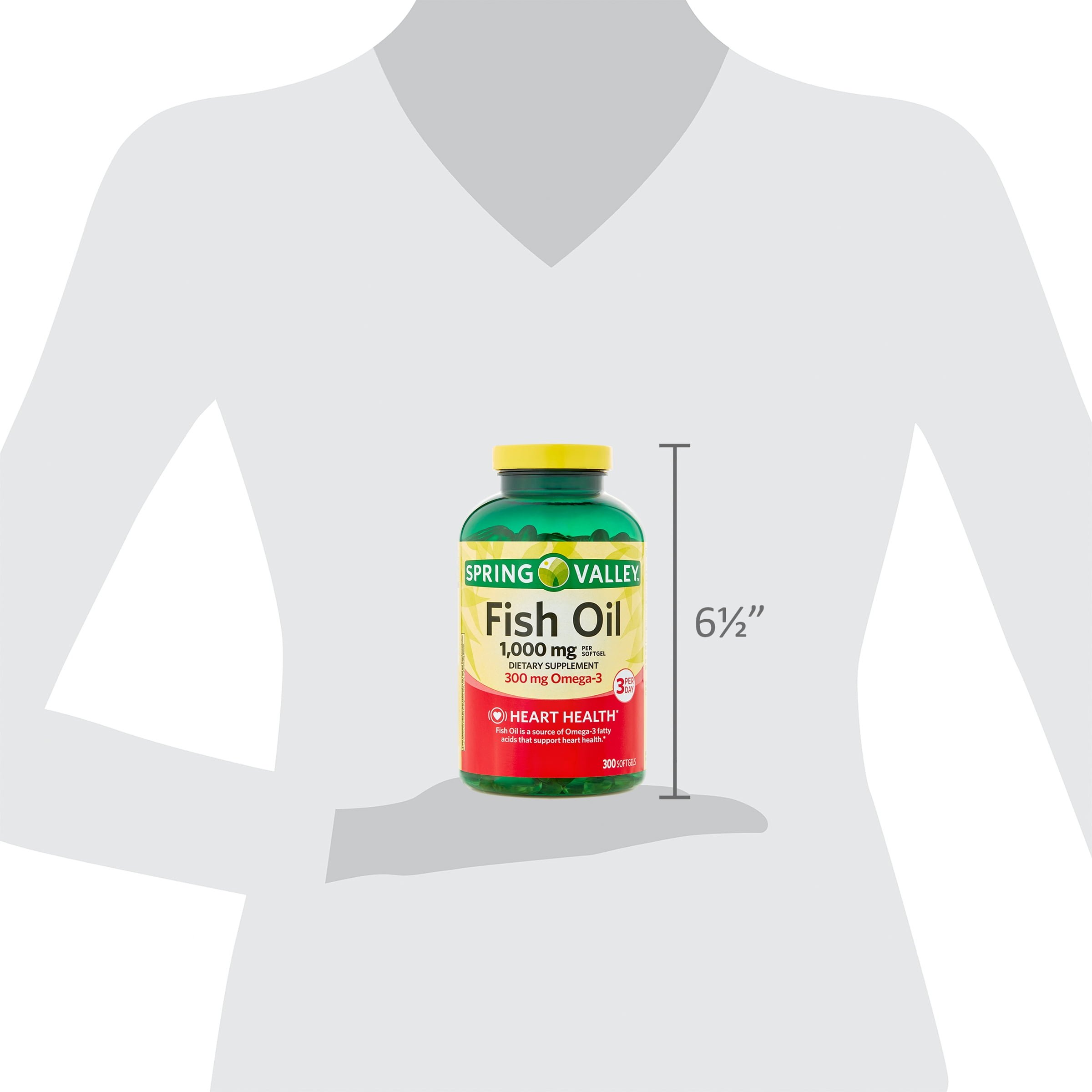 Spring Valley Omega-3 Fish Oil Softgels, 1000 mg