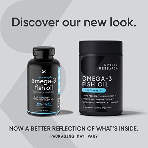 Triple Strength Omega 3 Fish Oil Supplement