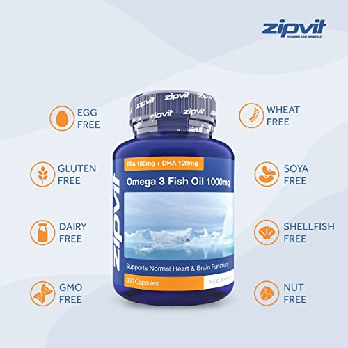 Omega 3 Fish Oil 1000mg - 360 Softgels