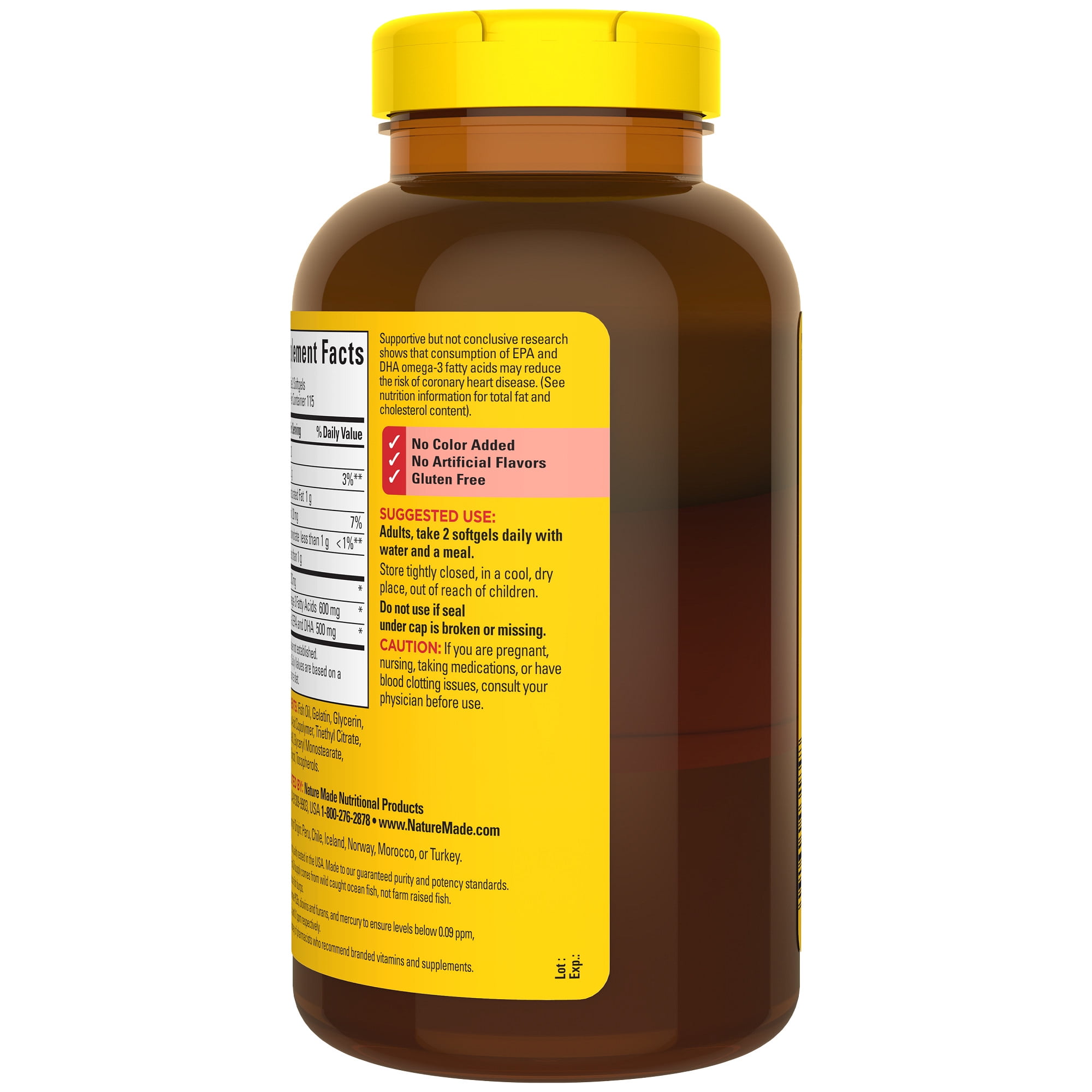 Nature Made Omega-3 Fish Oil Softgels 230 Count