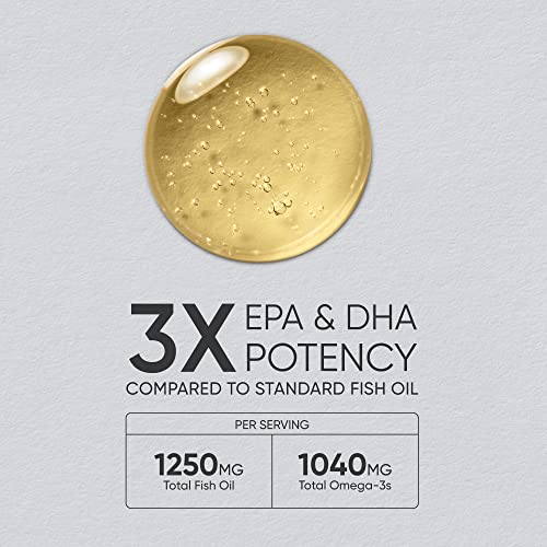 Triple Strength Omega 3 Fish Oil Supplement