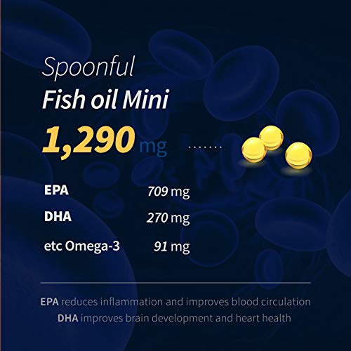 Mini Omega 3 Fish Oil Softgels, 300 Count