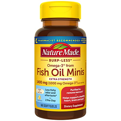 Nature Made Burp Less Omega 3 Fish Oil 1400 mg