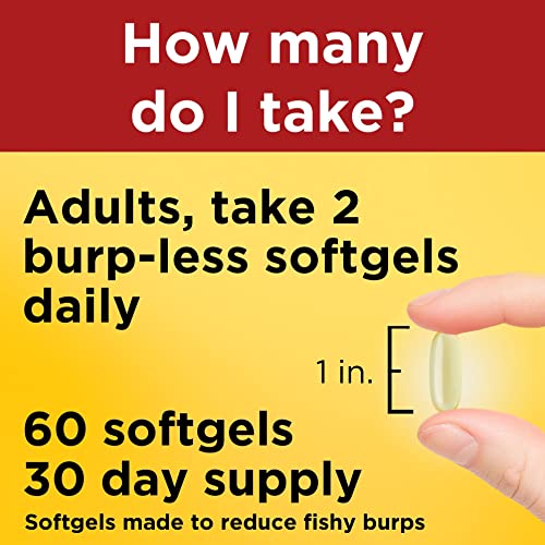 Nature Made Burp Less Omega 3 Fish Oil 1400 mg