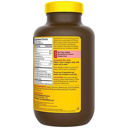 Nature Made Fish Oil 1200mg with Vitamin D Softgels