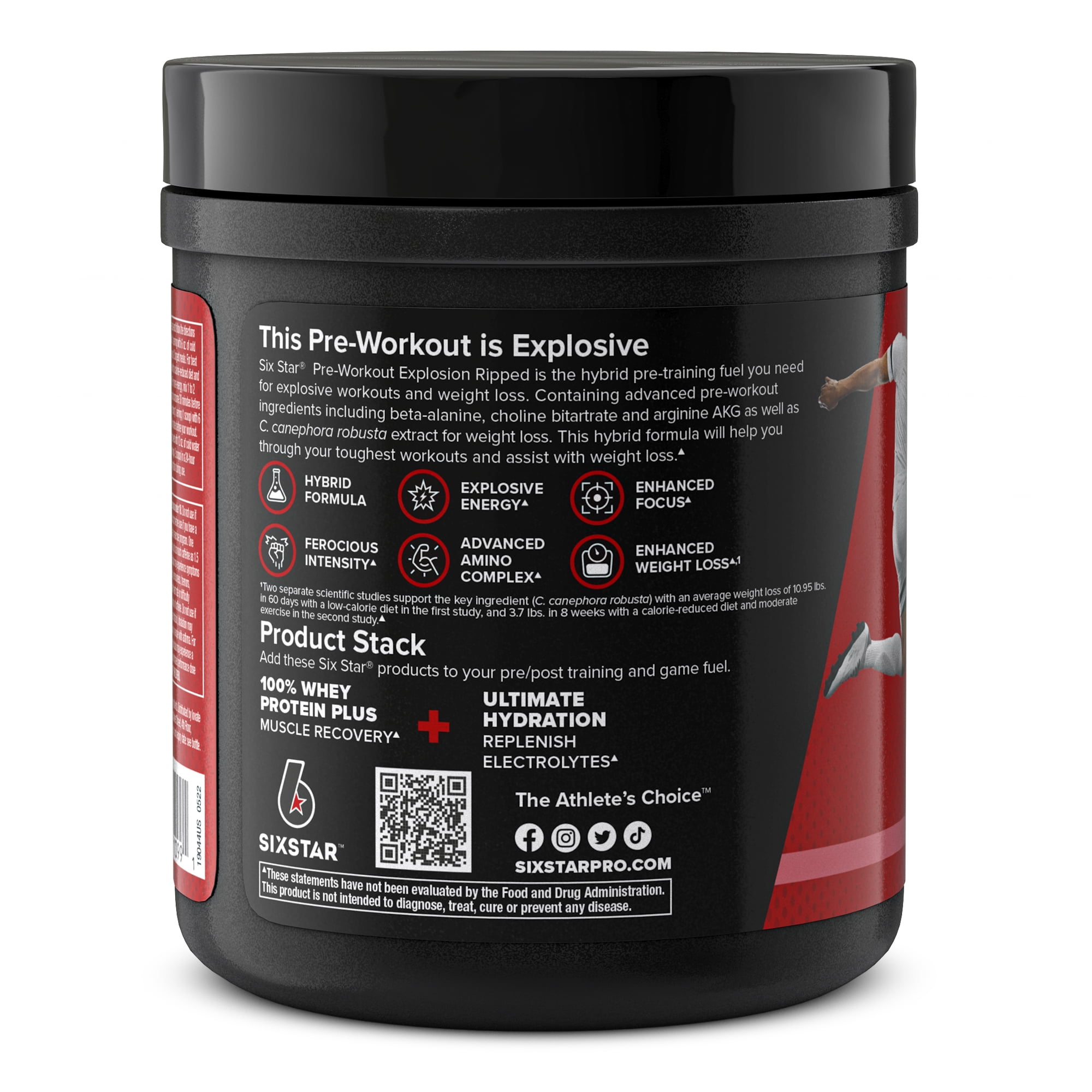 Ripped Pre Workout Thermogenic for Energy & Weight Loss