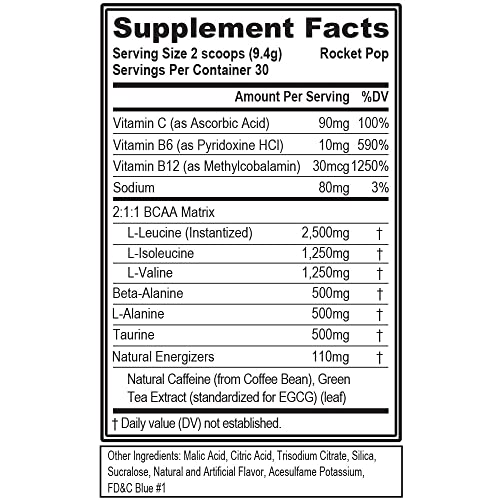 EVL BCAAs Powder for Energy and Recovery