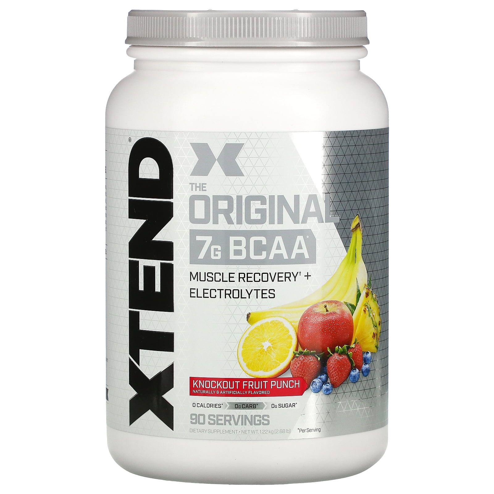 XTEND BCAA Powder Knockout Fruit Punch - 90 Servings