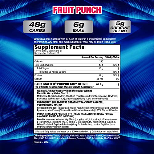 MHP Dark Matter Post Workout Recovery - Fruit Punch
