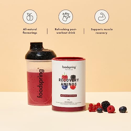 foodspring Recovery Aminos, 400g, Berry Flavor