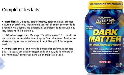 MHP Dark Matter Post Workout Recovery - Fruit Punch