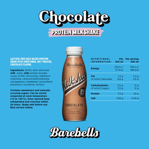 Barebells Chocolate Protein Shake - 24g Protein