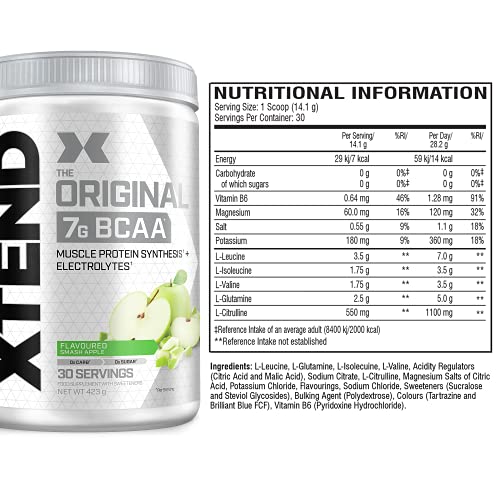 XTEND BCAA Powder Smash Apple - 30 Servings