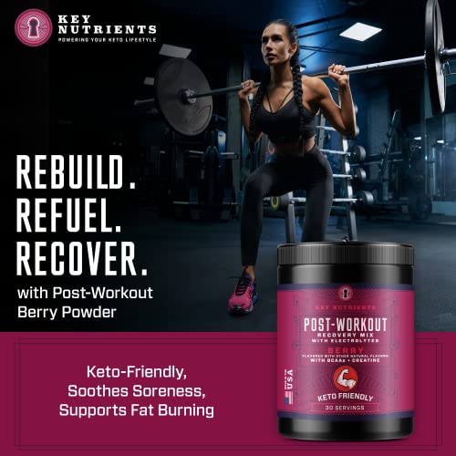 Key Nutrients Post Workout Electrolytes BCAA Powder