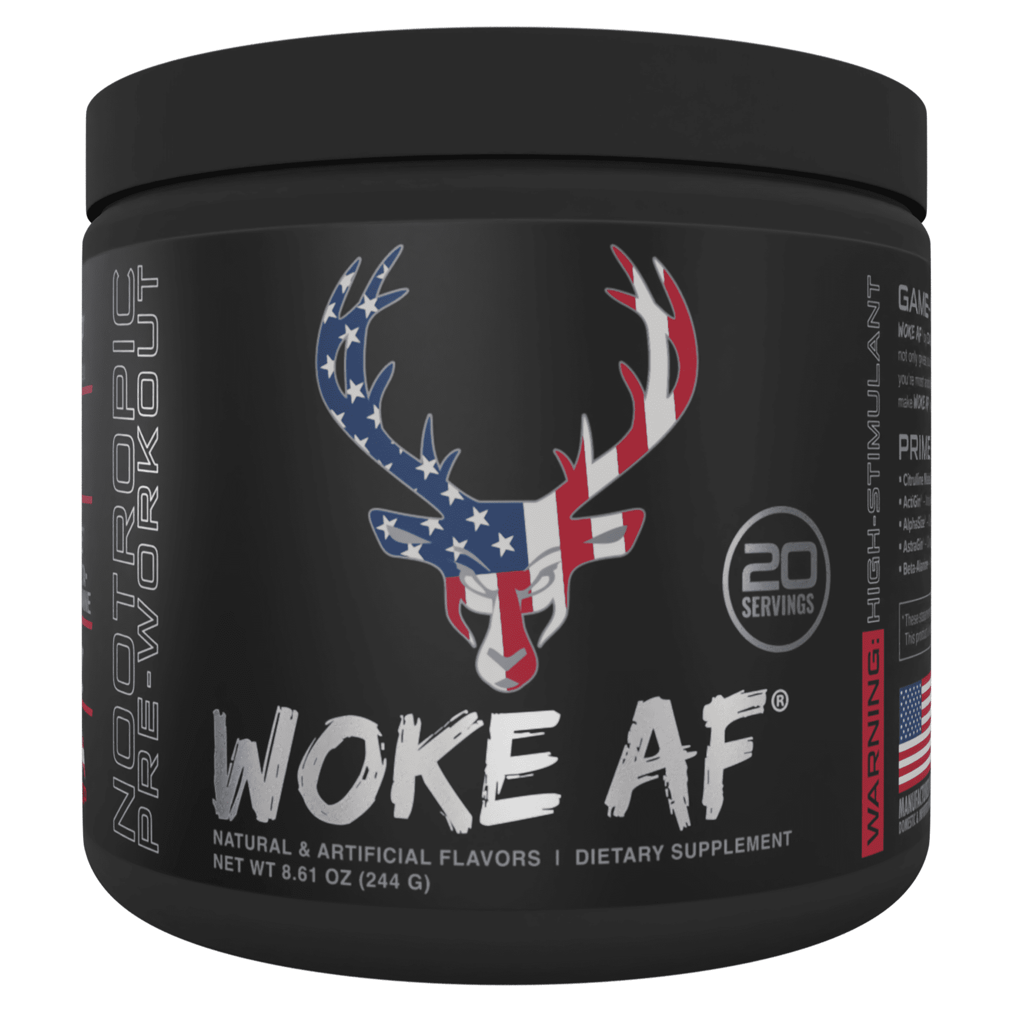 Bucked Up Woke AF Pre-Workout Powder - Rocket Pop