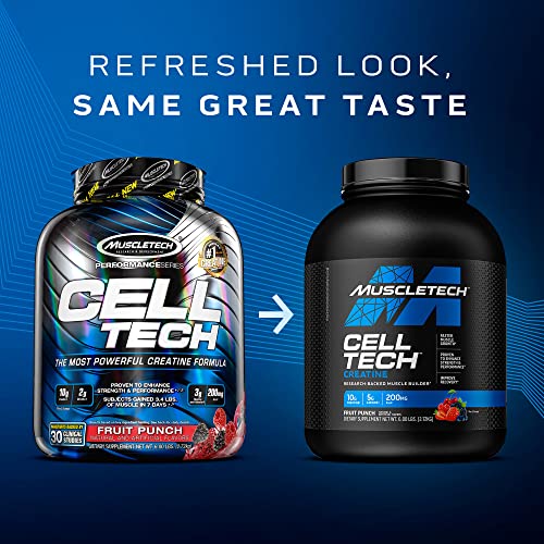 MuscleTech Cell-Tech Creatine Powder - Fruit Punch, 3 lbs