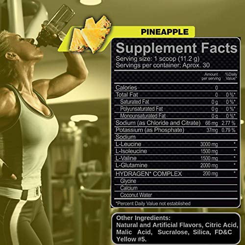 Forzagen BCAA Powder with Glutamine - Pineapple Flavor